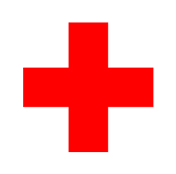 Medicine red cross symbol Holy Trinity School