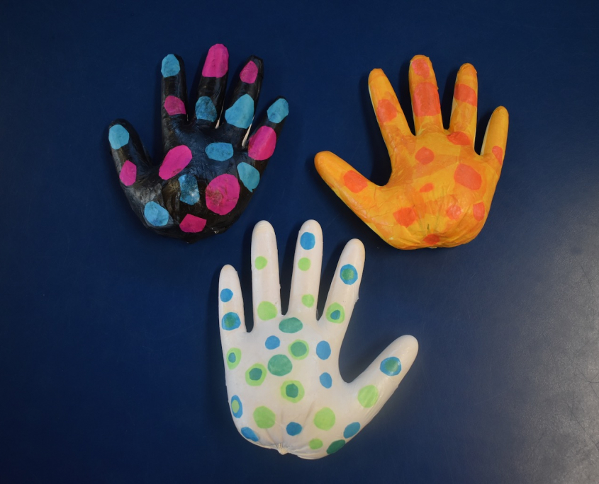 Painted Hand Casts